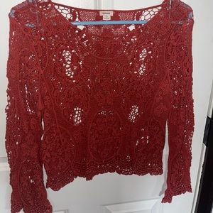 Garage Large Burnt Orange Cut-Out Top